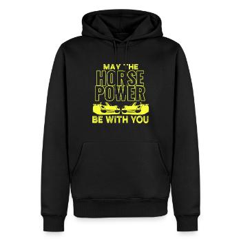 Sports Car Accelerate Racer Race Car Gift - Men’s Premium Organic Hoodie - black - Front - Nico (187cm)