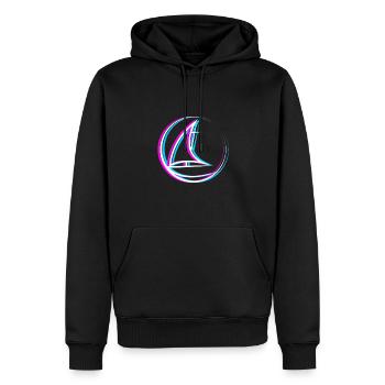 Segel Spruch Segelboot Meer Wasser Segeln - Männer Premium Bio Hoodie - Schwarz - Vorne - Nico (187cm)