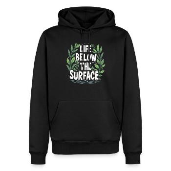Passionné d’aquascaping Jardinage sous-marin - Sweat à capuche Premium bio Homme - noir - Devant - Nico (187cm)