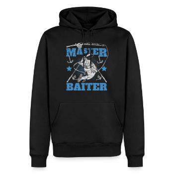 Master Baiter Lustiges Angeln - Männer Premium Bio Hoodie - Schwarz - Vorne - Nico (187cm)