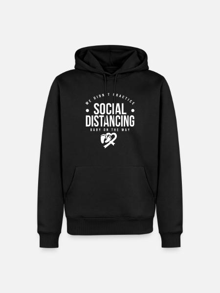 Pregnancy Announcement Baby - Men’s Premium Organic Hoodie - black