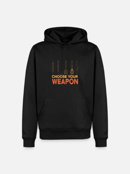 Koch Kochen Spruch Geschenkidee - Männer Premium Bio Hoodie - Schwarz