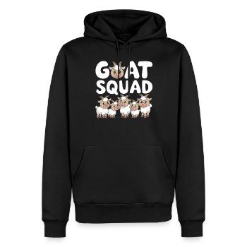 Goat Groups Design Goat Squad - Men’s Premium Organic Hoodie - black - Front - Nico (187cm)