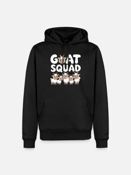 Goat Groups Design Goat Squad - Men’s Premium Organic Hoodie - black