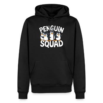 Penguin Group Design Penguin Squad - Sweat à capuche Premium bio Homme - noir - Devant - Nico (187cm)