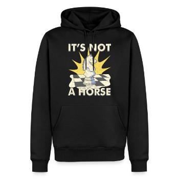 Funny Chess Player Chess Player Gift - Men’s Premium Organic Hoodie - black - Front - Nico (187cm)
