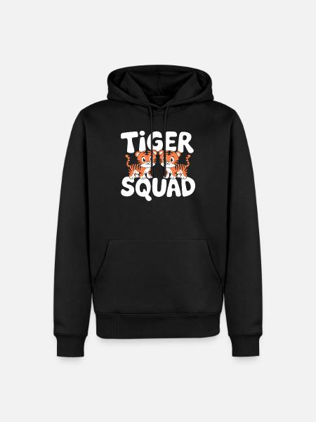 Tiger Group Design Tiger Squad - Men’s Premium Organic Hoodie - black