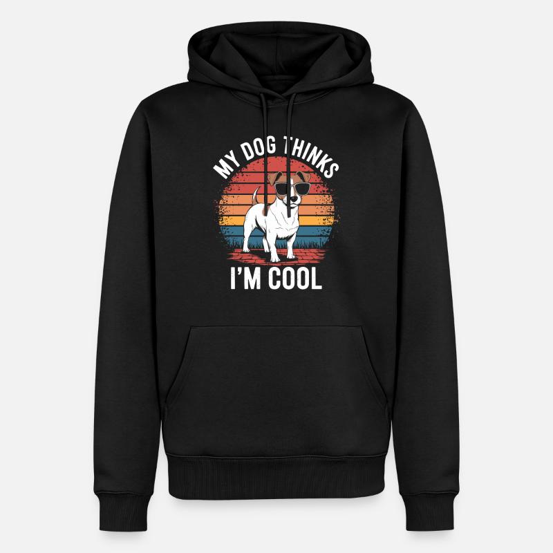 Jack Russell Terrier Besitzer - Männer Premium Bio Hoodie - Schwarz