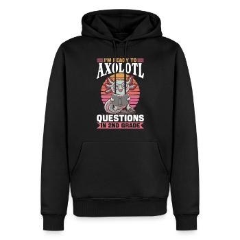 Axolotl Books Kawaii I'm Ready to 2nd Grade - Männer Premium Bio Hoodie - Schwarz - Vorne - Nico (187cm)