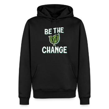 Harness Positivity And Mental Well-Being Through - Männer Premium Bio Hoodie - Schwarz - Vorne - Nico (187cm)