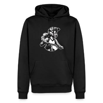 Motocross Femmes Filles - Sweat à capuche Premium bio Homme - noir - Devant - Nico (187cm)