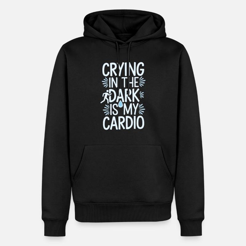 Introversion Style alternatif Émotionnel - Sweat à capuche Premium bio Homme - noir