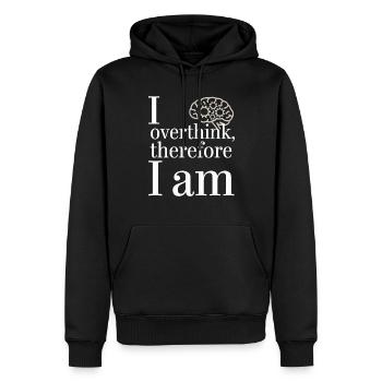 Introversion Style alternatif Émotionnel - Sweat à capuche Premium bio Homme - noir - Devant - Nico (187cm)