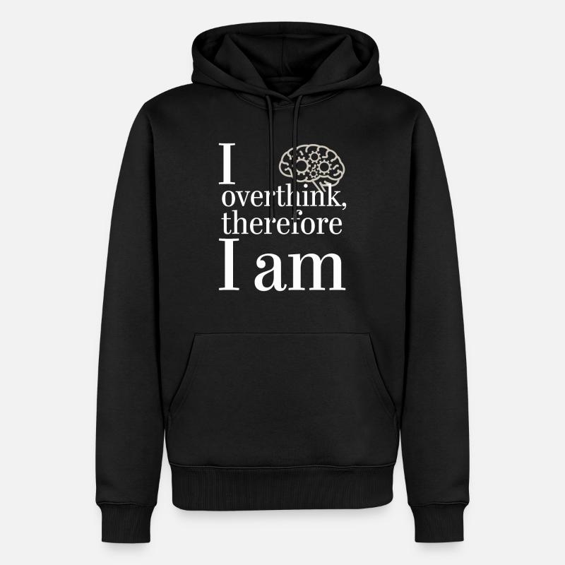 Introversion Style alternatif Émotionnel - Sweat à capuche Premium bio Homme - noir
