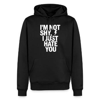 Introversion Style alternatif Émotionnel - Sweat à capuche Premium bio Homme - noir - Devant - Nico (187cm)