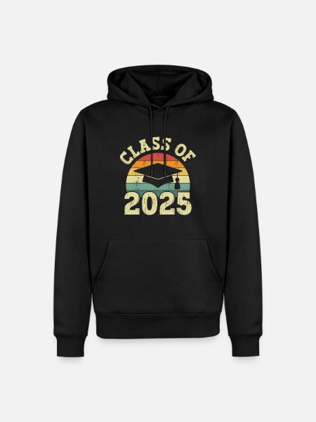 Class Of 2025 Schulabschluss - Männer Premium Bio Hoodie - Schwarz