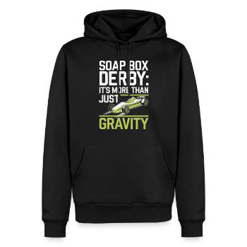 Boîte à savon alimentée par gravité Soap Box Racing Adventure pour le bricolage - Sweat à capuche Premium bio Homme - noir - Devant - Nico (187cm)