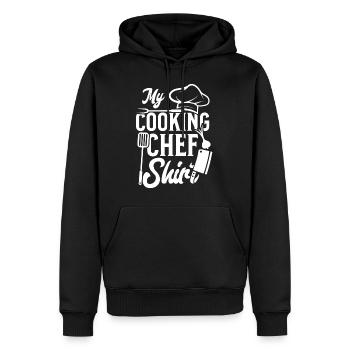 Cooking Chef Food Lover - Men’s Premium Organic Hoodie - black - Front - Nico (187cm)