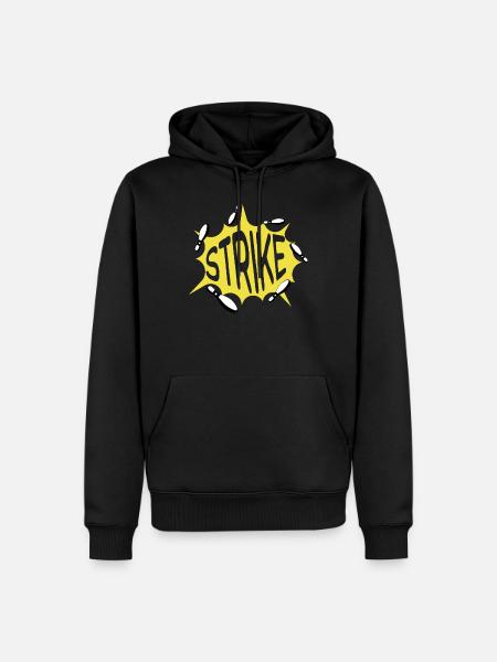 Strike Bowling Lover Sport - Sweat à capuche Premium bio Homme - noir