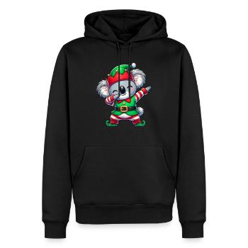 Weihnachten Koala Elf Funny Koala Lover - Männer Premium Bio Hoodie - Schwarz - Vorne - Nico (187cm)