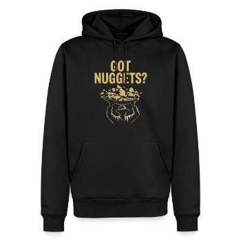 Extraction de l’or Exploitation minière Histoire Aventure Prospecteur - Sweat à capuche Premium bio Homme - noir - Devant - Nico (187cm)