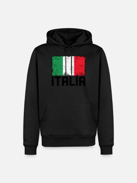Italia - Men’s Premium Organic Hoodie - black