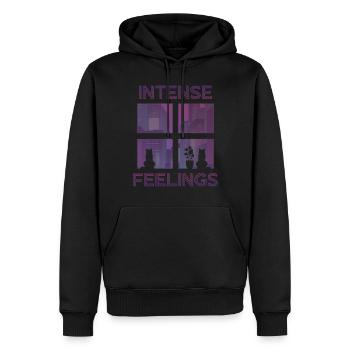 80s Retro Vaporwave Lofi - Men’s Premium Organic Hoodie - black - Front - Nico (187cm)