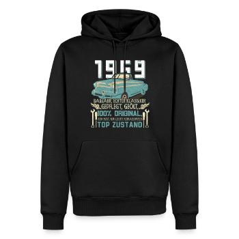 55th Birthday 55 Years Classic Car Gift 1969 - Men’s Premium Organic Hoodie - black - Front - Nico (187cm)