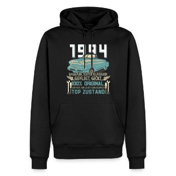 Oldtimer Baujahr 1994 Jahrgang Geburtstag Geschenk - Männer Premium Bio Hoodie - Schwarz - Vorne - Nico (187cm)