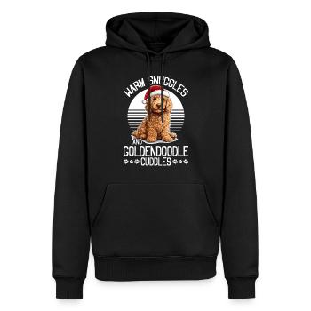 Goldendoodle Noël chien race câlins chauds et - Sweat à capuche Premium bio Homme - noir - Devant - Nico (187cm)