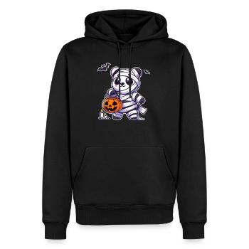 Panda Halloween Momie Enfants Femmes Hommes Panda - Sweat à capuche Premium bio Homme - noir - Devant - Nico (187cm)