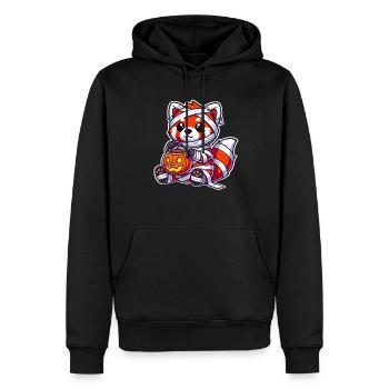 Red Panda Halloween Momie Enfants Femmes Hommes - Sweat à capuche Premium bio Homme - noir - Devant - Nico (187cm)