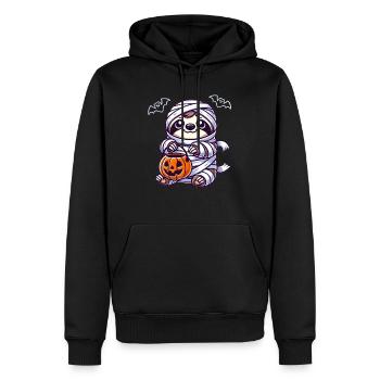 Paresseux Halloween Maman Enfants Femmes Hommes - Sweat à capuche Premium bio Homme - noir - Devant - Nico (187cm)