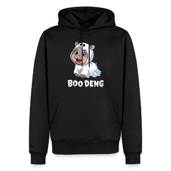 Boo Deng Mignon Hippopotame Costume Fun - Sweat à capuche Premium bio Homme - noir - Devant - Nico (187cm)