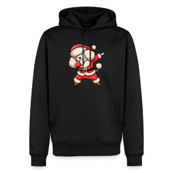 Weihnachten Pudel Elf Lustig Pudel Liebhaber - Männer Premium Bio Hoodie - Schwarz - Vorne - Nico (187cm)