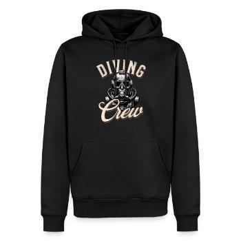 Tauchen Taucher Crew Team - Männer Premium Bio Hoodie - Schwarz - Vorne - Nico (187cm)