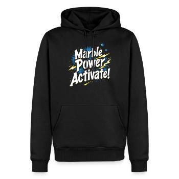 Des aventures palpitantes de courses de billes pour les passionnés - Sweat à capuche Premium bio Homme - noir - Devant - Nico (187cm)