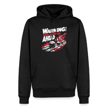 Des aventures palpitantes de courses de billes pour les passionnés - Sweat à capuche Premium bio Homme - noir - Devant - Nico (187cm)