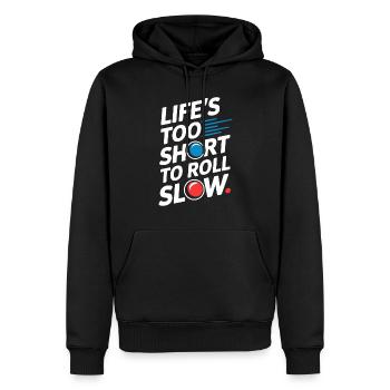 Des aventures palpitantes de courses de billes pour les passionnés - Sweat à capuche Premium bio Homme - noir - Devant - Nico (187cm)