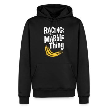 Des aventures palpitantes de courses de billes pour les passionnés - Sweat à capuche Premium bio Homme - noir - Devant - Nico (187cm)
