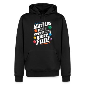 Des aventures palpitantes de courses de billes pour les passionnés - Sweat à capuche Premium bio Homme - noir - Devant - Nico (187cm)