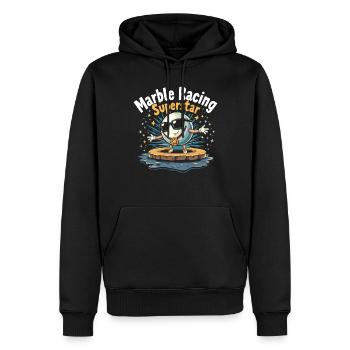 Des aventures palpitantes de courses de billes pour les passionnés - Sweat à capuche Premium bio Homme - noir - Devant - Nico (187cm)