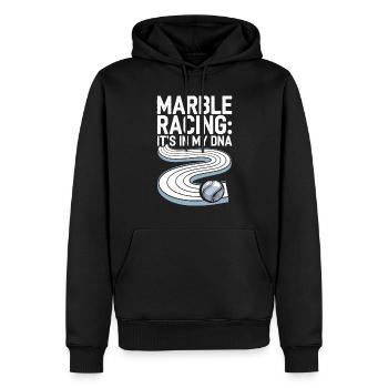 Des aventures palpitantes de courses de billes pour les passionnés - Sweat à capuche Premium bio Homme - noir - Devant - Nico (187cm)