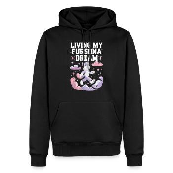 Furry Fandom Enthusiast Cosplay Fun and Fursuiting - Männer Premium Bio Hoodie - Schwarz - Vorne - Nico (187cm)