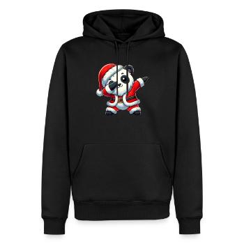 Weihnachten Panda Santa Lustig Panda Liebhaber - Männer Premium Bio Hoodie - Schwarz - Vorne - Nico (187cm)