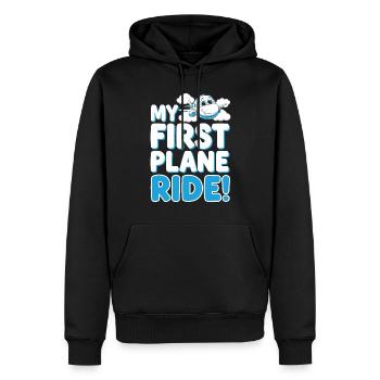 My First Plane Ride First Time Flying Adventure - Männer Premium Bio Hoodie - Schwarz - Vorne - Nico (187cm)