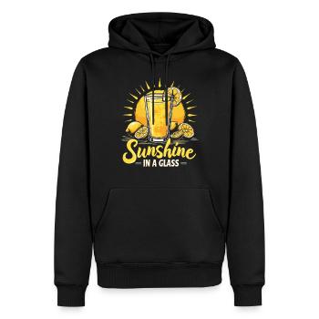 Refreshing Lemonade Vibes: Perfect for Lemonade - Men’s Premium Organic Hoodie - black - Front - Nico (187cm)