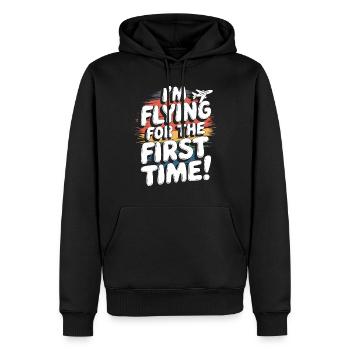 My First Plane Ride First Time Flying Adventure - Männer Premium Bio Hoodie - Schwarz - Vorne - Nico (187cm)