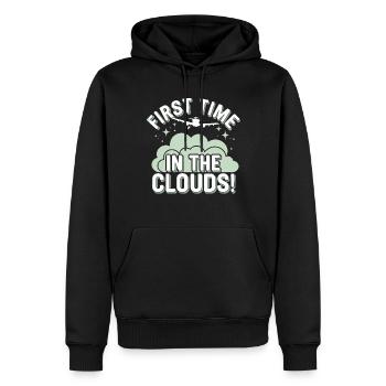 My First Plane Ride First Time Flying Adventure - Männer Premium Bio Hoodie - Schwarz - Vorne - Nico (187cm)