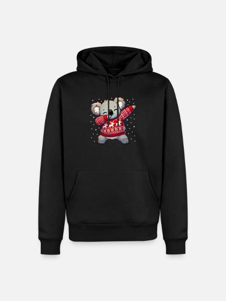 Weihnachten Koala Ugly Christmas - Men’s Premium Organic Hoodie - black